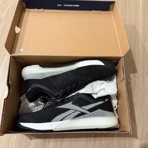 Reebok Black and White Sneakers